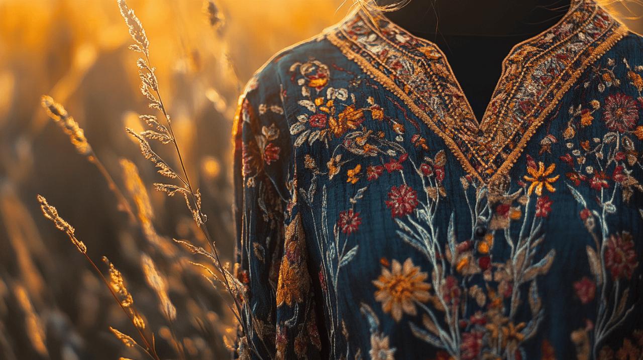 Blouse femme boheme champetre : quand les fleurs sauvages inspirent la mode